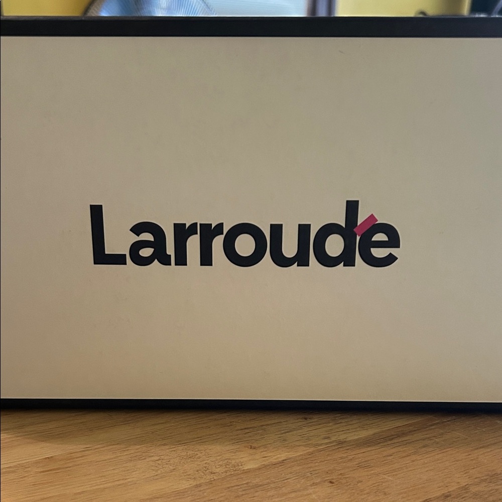 Larroude Black and Tan Shoe Sole